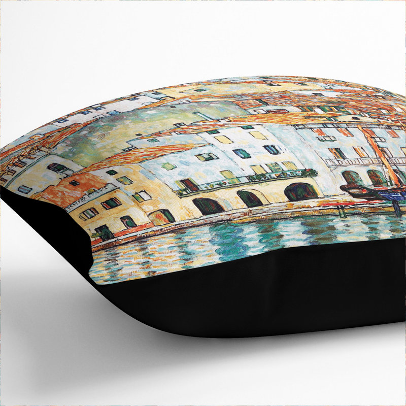 Square Cushion, 55cm H x 55cm W x 20cm D, Black
