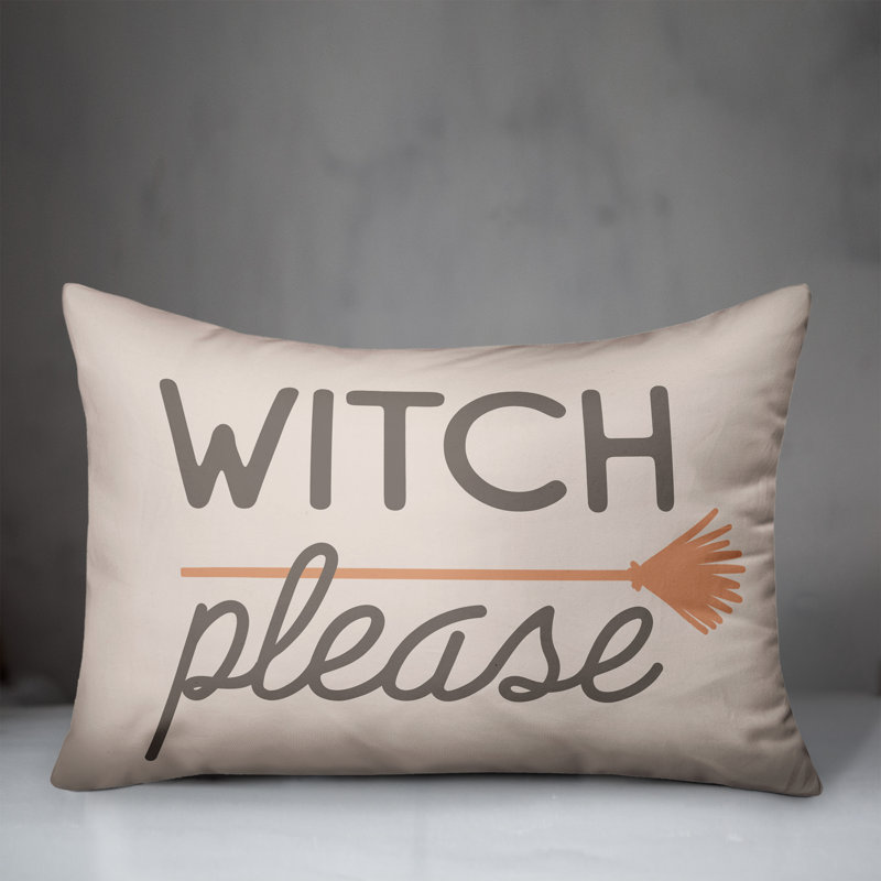  Housse et insert de coussin rectangulaire Witch Veuillez