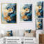 Floral, tempête bleue, charme, impression sur toile-875667539-875667560