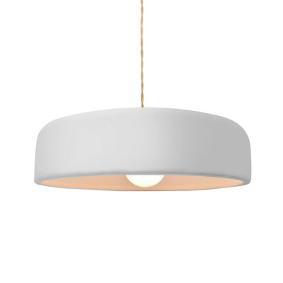 Radiance - Spire 1-Light Pendant - Carbon - Brushed Brass - 16"W x 4.5"H - Dedicated LED - Beige Twist Cord