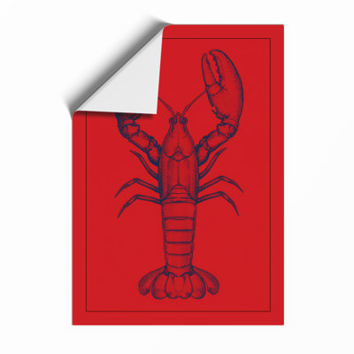 Lobster Study Botanical - Framed Print