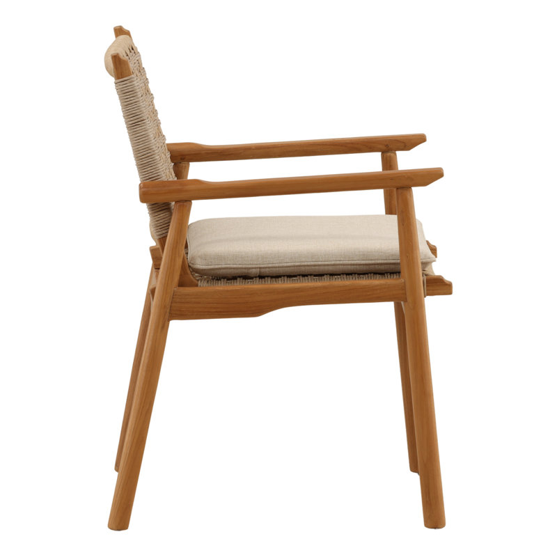 Alea Outdoor Dining Chair Natural