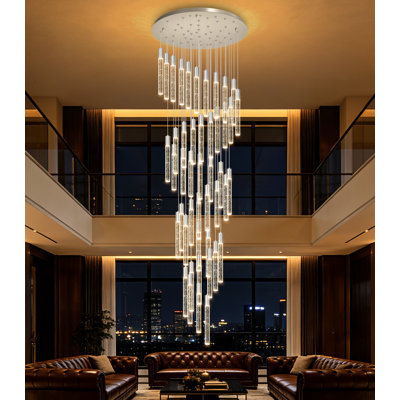 Glam 46 Lights Chandelier Led Dimmable Light