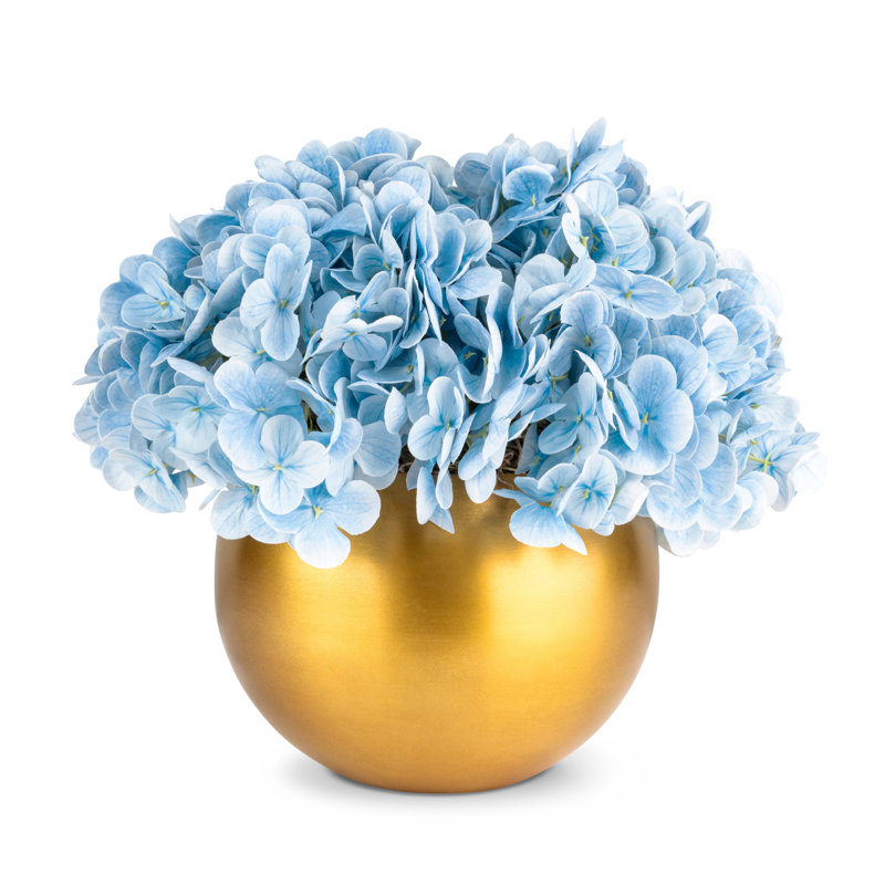 Auden Realtouch Hydrangea Arrangement, Blue