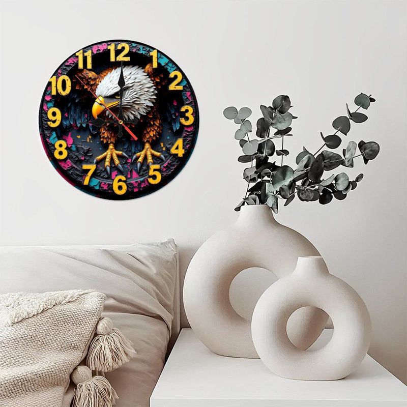 Horloge murale aigle