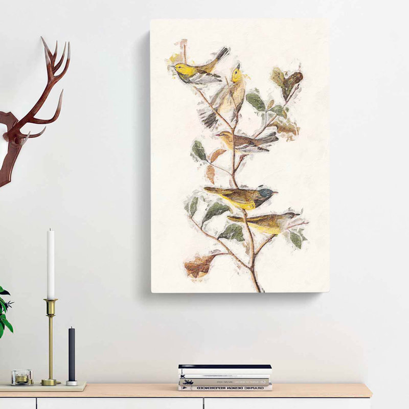 Black-Throated Green Warbler by John James Audubon - Wrapped Canvas, 76cm H x 50cm W x 3cm D