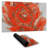 Abstract red flower - 14.00"x24.25" Desk mat