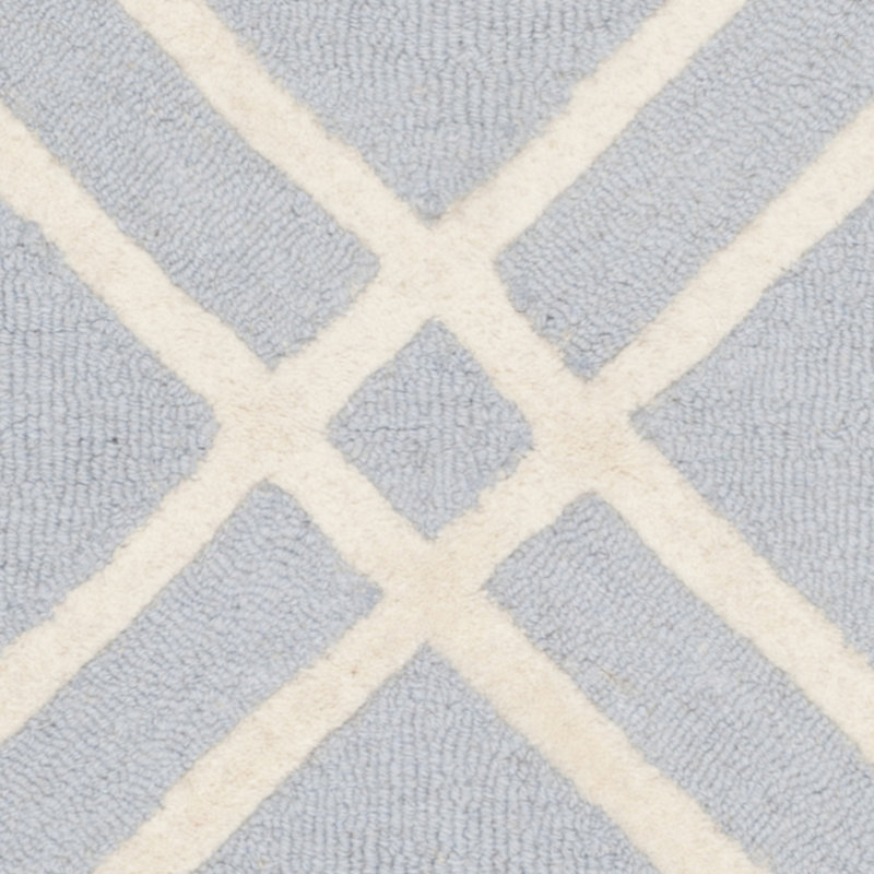 Rossmoor Geometric Wool Hand Woven Area Rug, Rectangle 122 x 183 cm