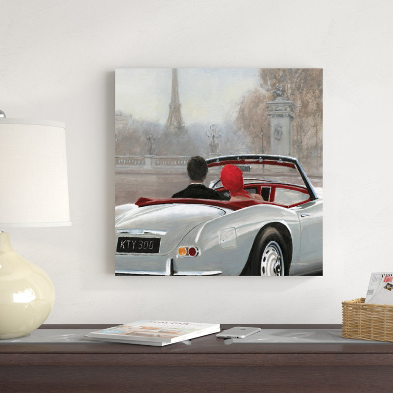 " A Ride In Paris II Crop " by Marco Fabiano Painting Print, 20" H x 20" W  