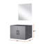 Meuble-lavabo simple.  et miroir-99838108