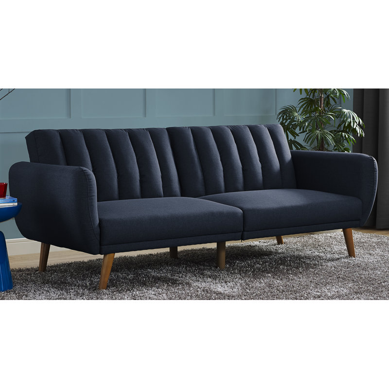 Novogratz Brittany 81.5" Round Arm Convertible Sofa