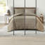Ensemble de literie confortable en chenille surdimensionnée, polyester brun clair, style sud-ouest