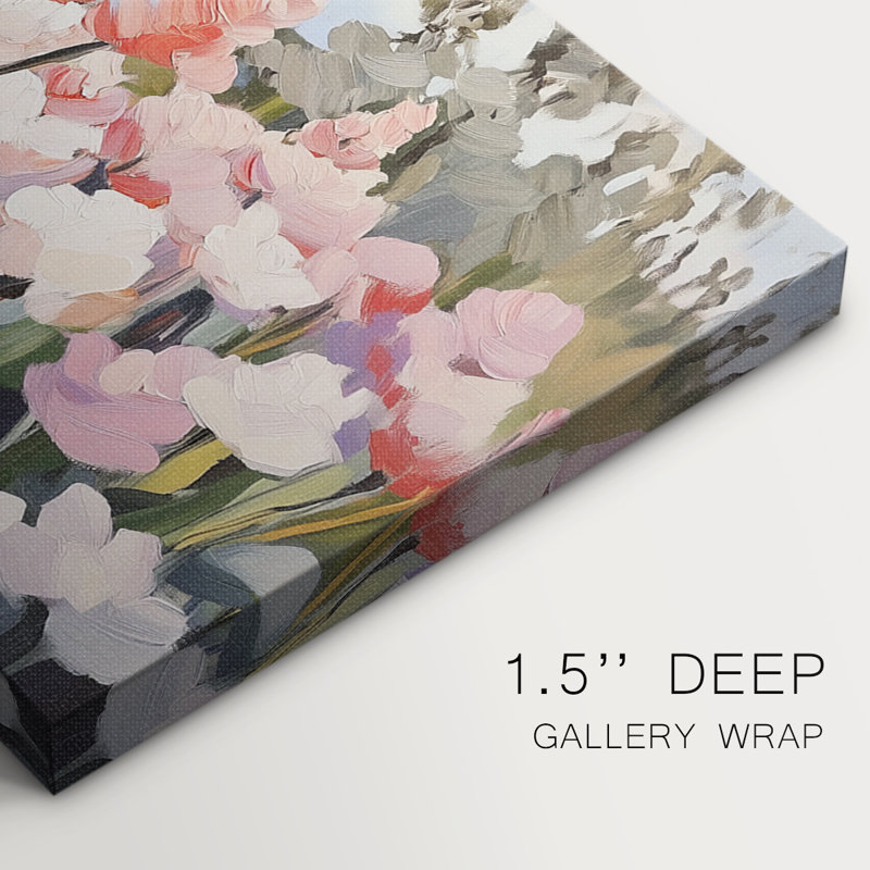 Botanical Series-CECI- Toile tendue avec châssis - Prêt à accrocher, H 12 po x l 30 po