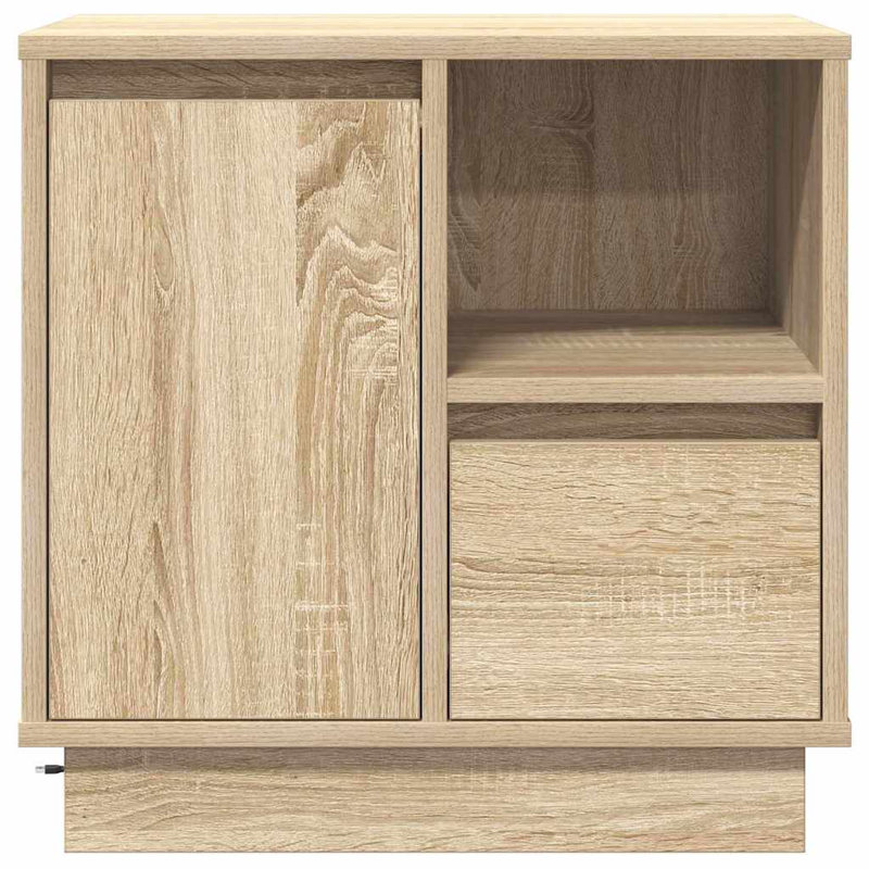 Bedside Cabinet 50 X 34.5 X 50 Cm Engineered Wood, Sonoma Oak