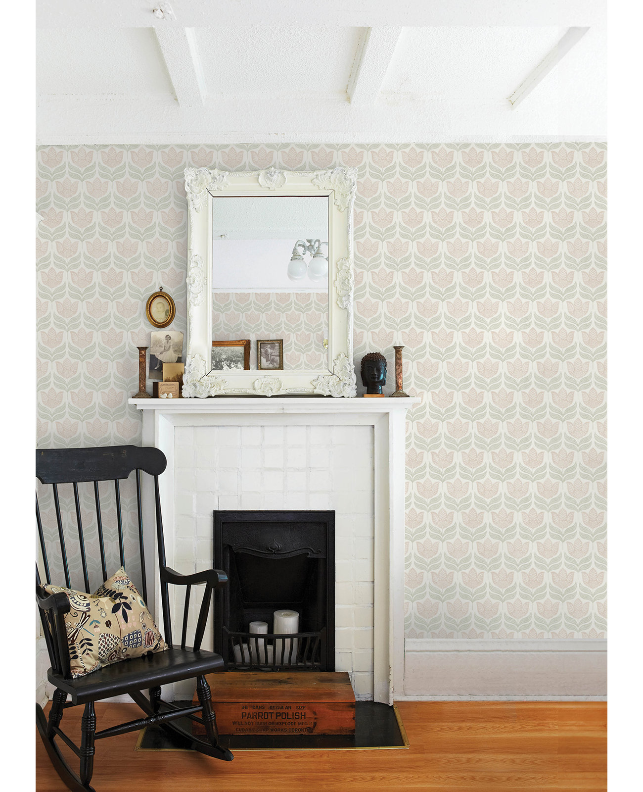 Floral Wallpaper, Pink