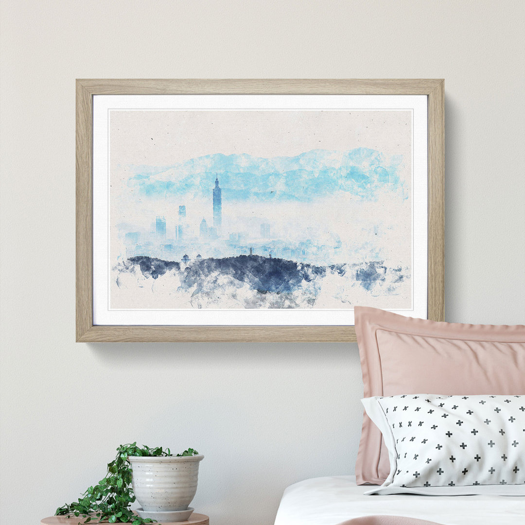 Taipei City in Taiwan - Picture Frame Painting Print