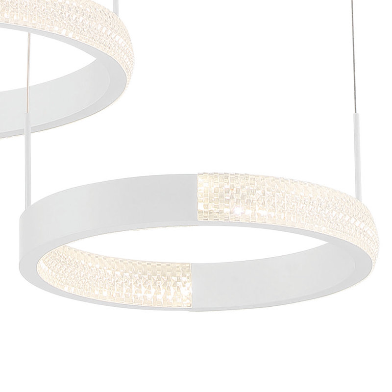 Knudson 3 - Light LED Chandelier, White