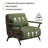 Grimpante 32.5 Inch 3 in 1 Converitable Chenille Reclining Armchair Sofa with 5-Gear Adjustable Backrest