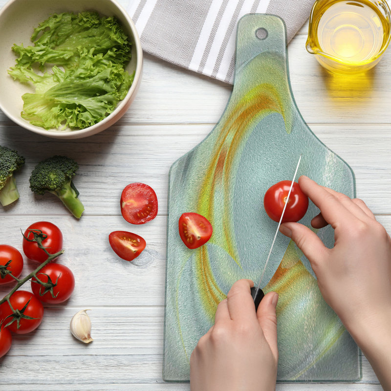 Planche à découper en verre trempé Ambesonne