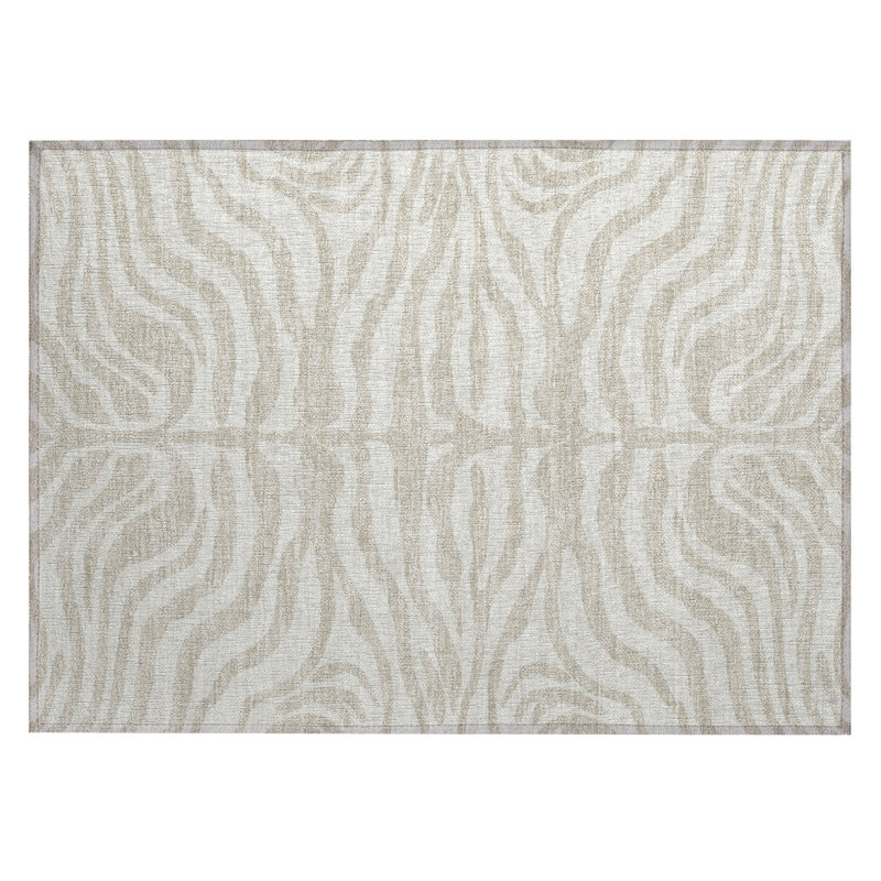 Red Synthetic Flat Woven Washable Non-slip Rectangular Rug
