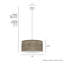 Luminaire suspendu cylindrique à 3 lumières Solhaven-74777726