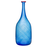 Red Rim Handmade Crystal Decorative Bottles