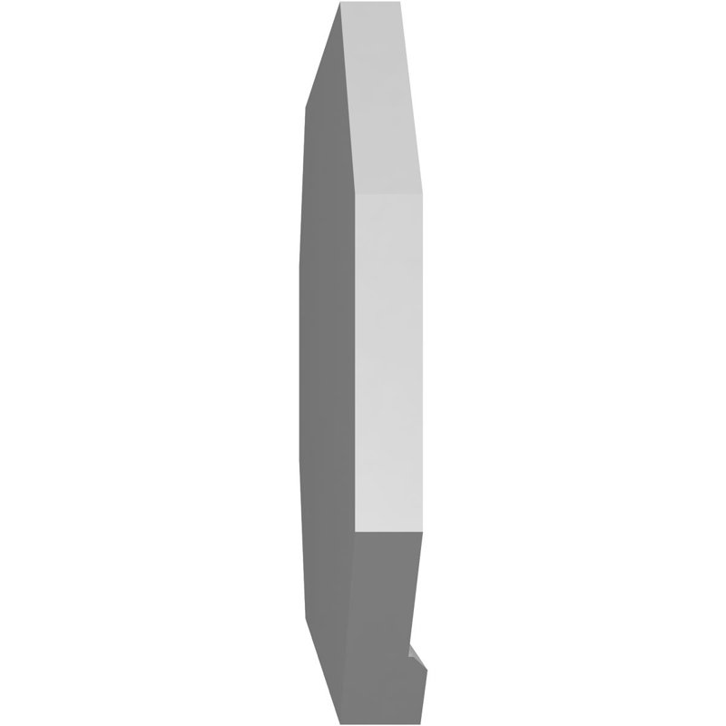 Évent horizontal gondole allongé en surface octogonal Signature, 18" H x 30" W x 2" D