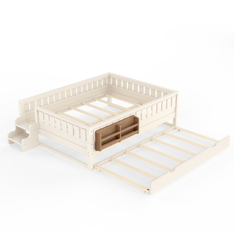 Children's Adjustable Multi-functional Bed, Beige