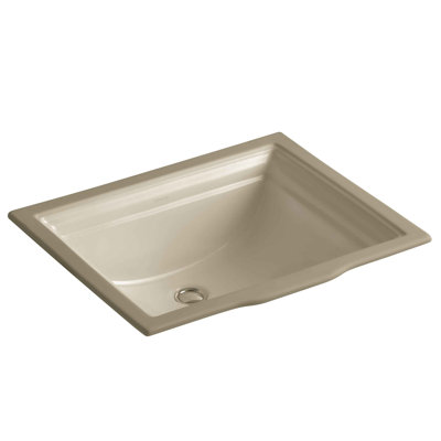 Memoirs Vitreous China Rectangular Undermount Bathroom Sink with Overflow