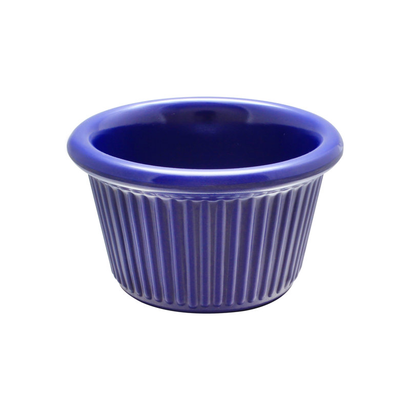 Ramequin à cannelures rondes thunder group inc., Bleu