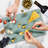 Ambesonne Horror Cutting Board Large Size Ghost Alien Emerald