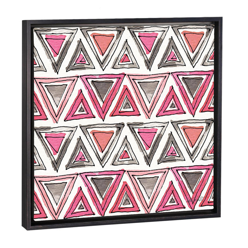 Art sur motif d’accents chic, H 18 po x l 18 po x P 1,5 po, Toile avec cadre noir patiné