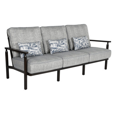 Holland Cushioned Sofa w/Three Accent Pillows
