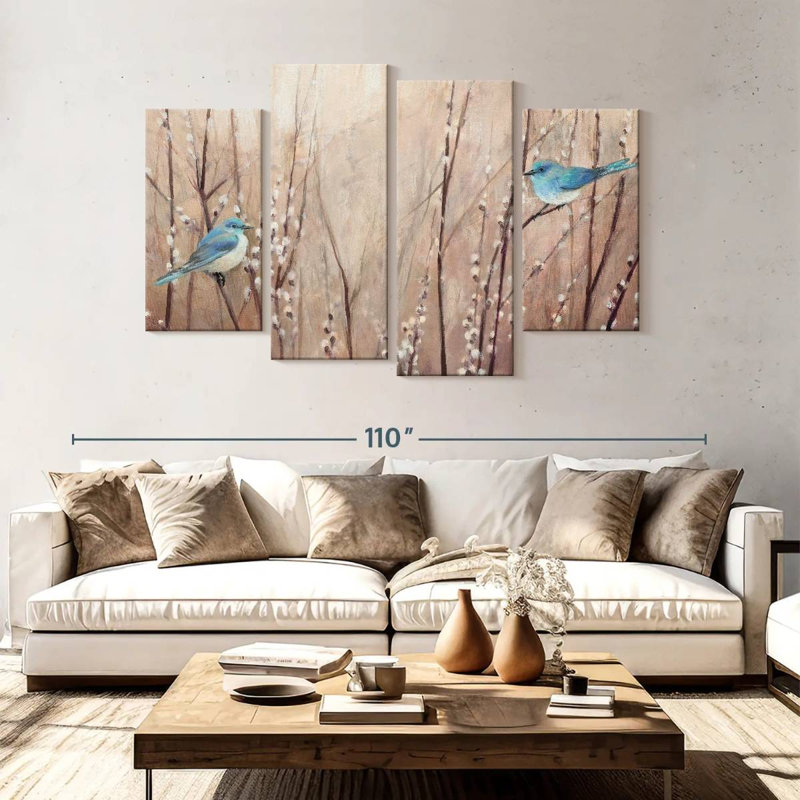 Brampt Pretty Birds, 54'' H x 84'' W