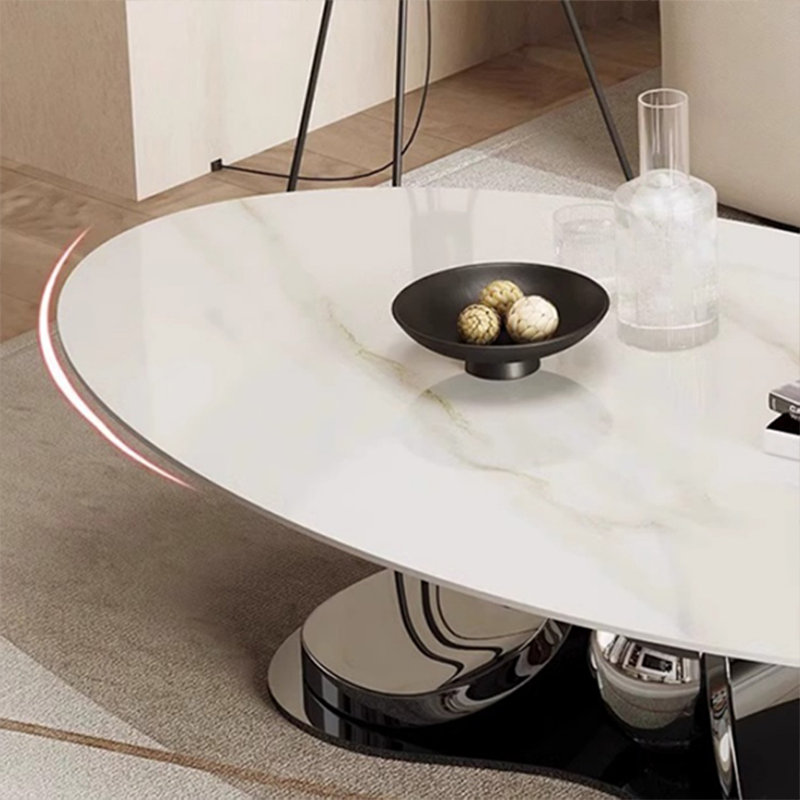 Table basse de luxe de style italien, H 14,96 po x L 27,56 po x l 51,18 po, Noir