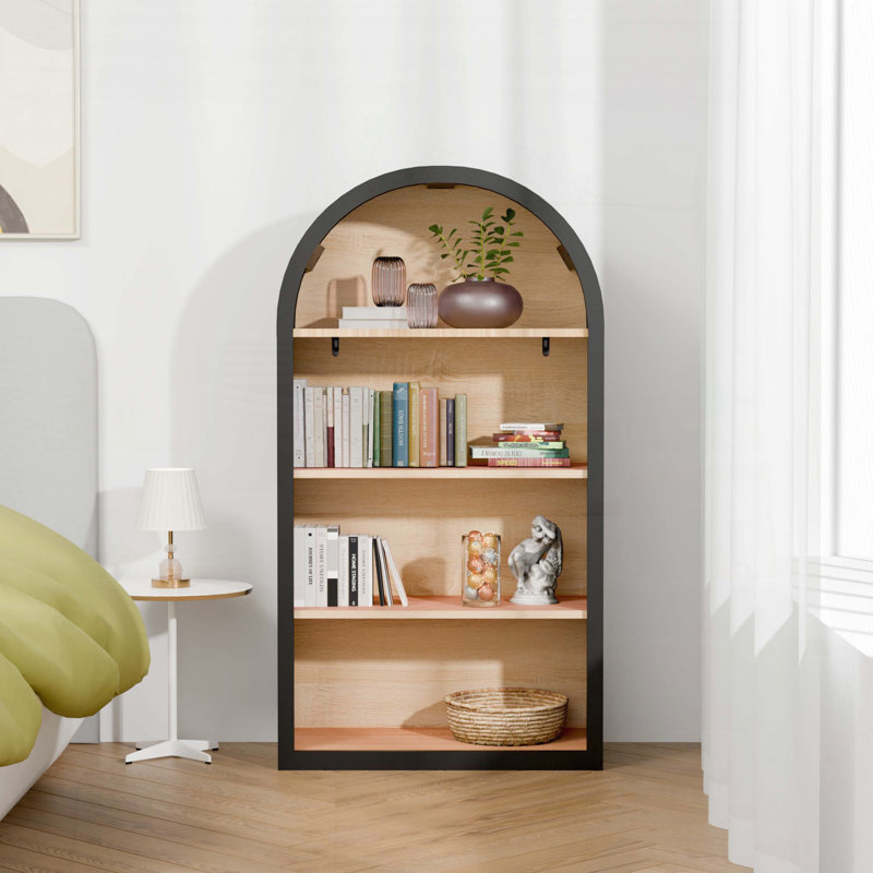 Bibliothèque arquée à 4 niveaux (43 po de hauteur)