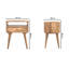 Emme 45cm W Solid Wood Bedside Table