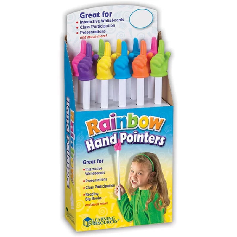 10 Piece Rainbow Hand Pointers Set