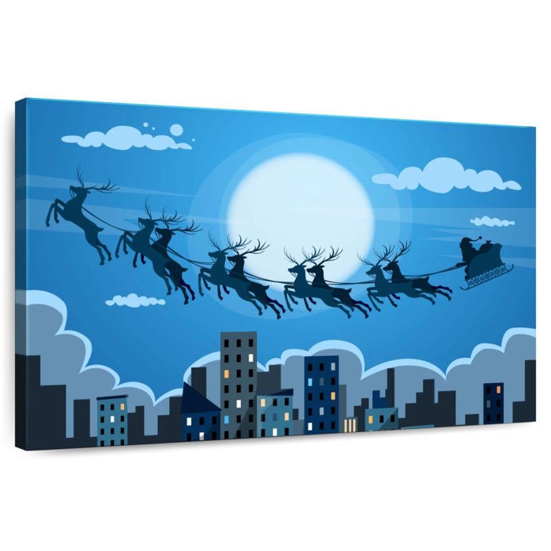 Silhouette de Noël, H 8 po x l 12 po