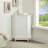 White Bathroom Cabinet Triangle Corner Storage Cabinet with Adjustable Shelf Modern Style MDF Board (Old SKU:WF291477AAK)-137064778