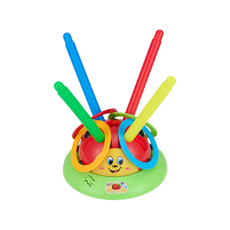 Interactive Musical Jump and Toss Ring Game Toy Set