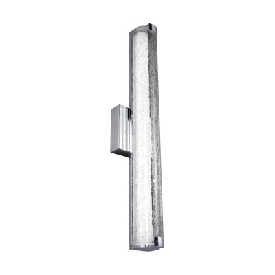 Chrishiya 24" Crackle Glass LED Vanity from