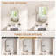 L 20 po x H 30 po HA Miroir de salle de bain avec cadre inclinable et accessible en fauteuil roulant Miroir de salle de bain mural en nickel brossé avec inclinaison fixe de 5 ° à 8 ° et verre trempé-130833410