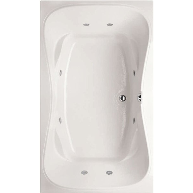 Monterey 72'' L Soaking Bathtub, White, Matte Black