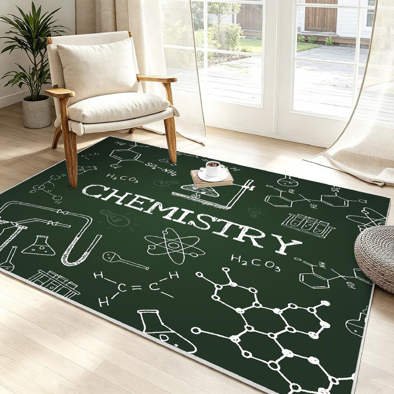 Tapis d'intérieur transparent pour tableau noir, lavable à la machine, tableau noir, Rectangle 39" x 63"