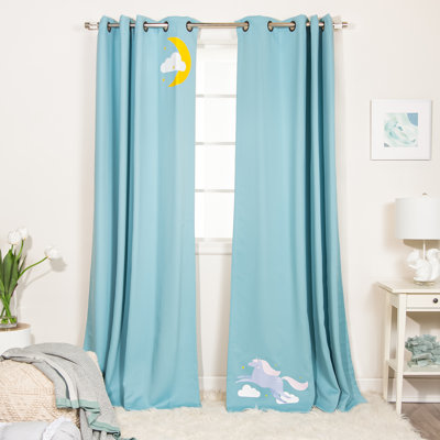 Mikes Polyester Room Darkening Curtain Panel Pair