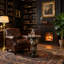 Table d'appoint Leopard Head