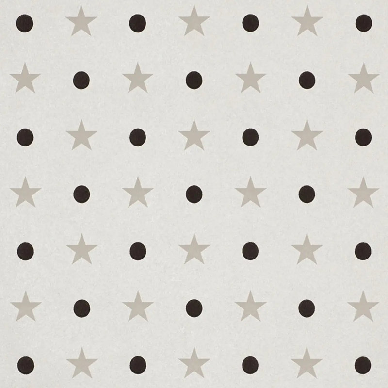 Papier peint Etoiles Et Points, Argent chaleureux