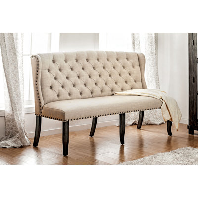Aiden-Lee Polyester Blend Upholstered Bench