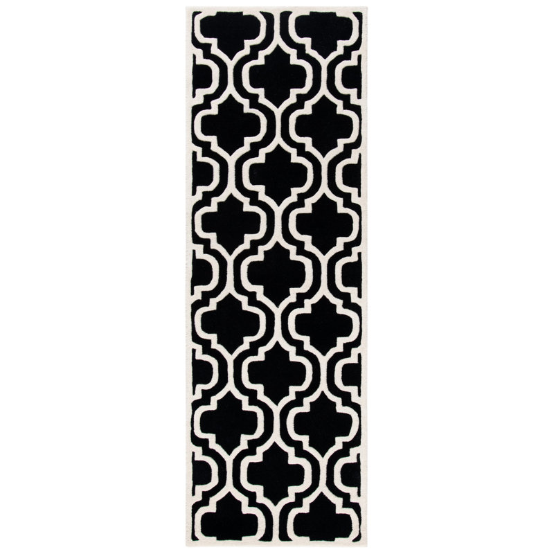 Carolene Hand Tufted Wool Geometric Rug, Runner 2'3" x 7'